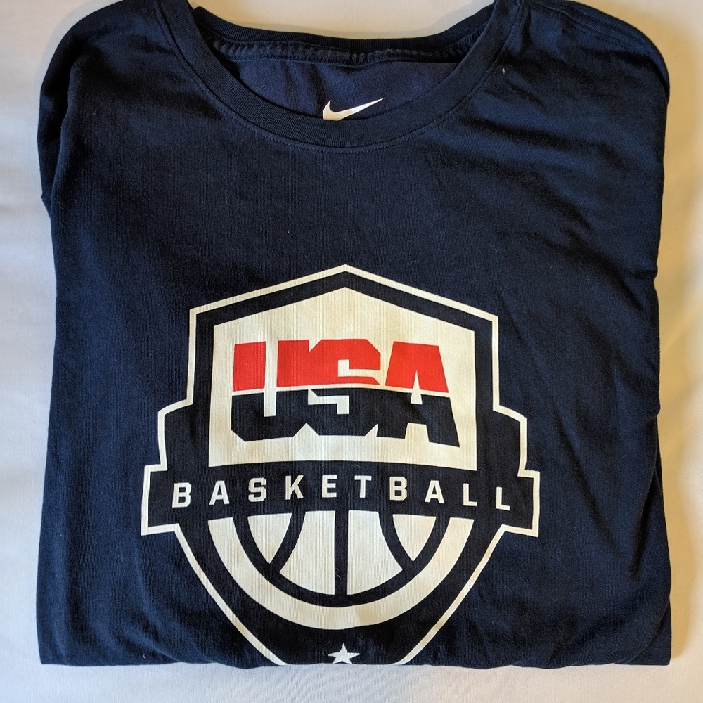 Nike Dry Fit "USA Basketball" Athletic T-shirt LG